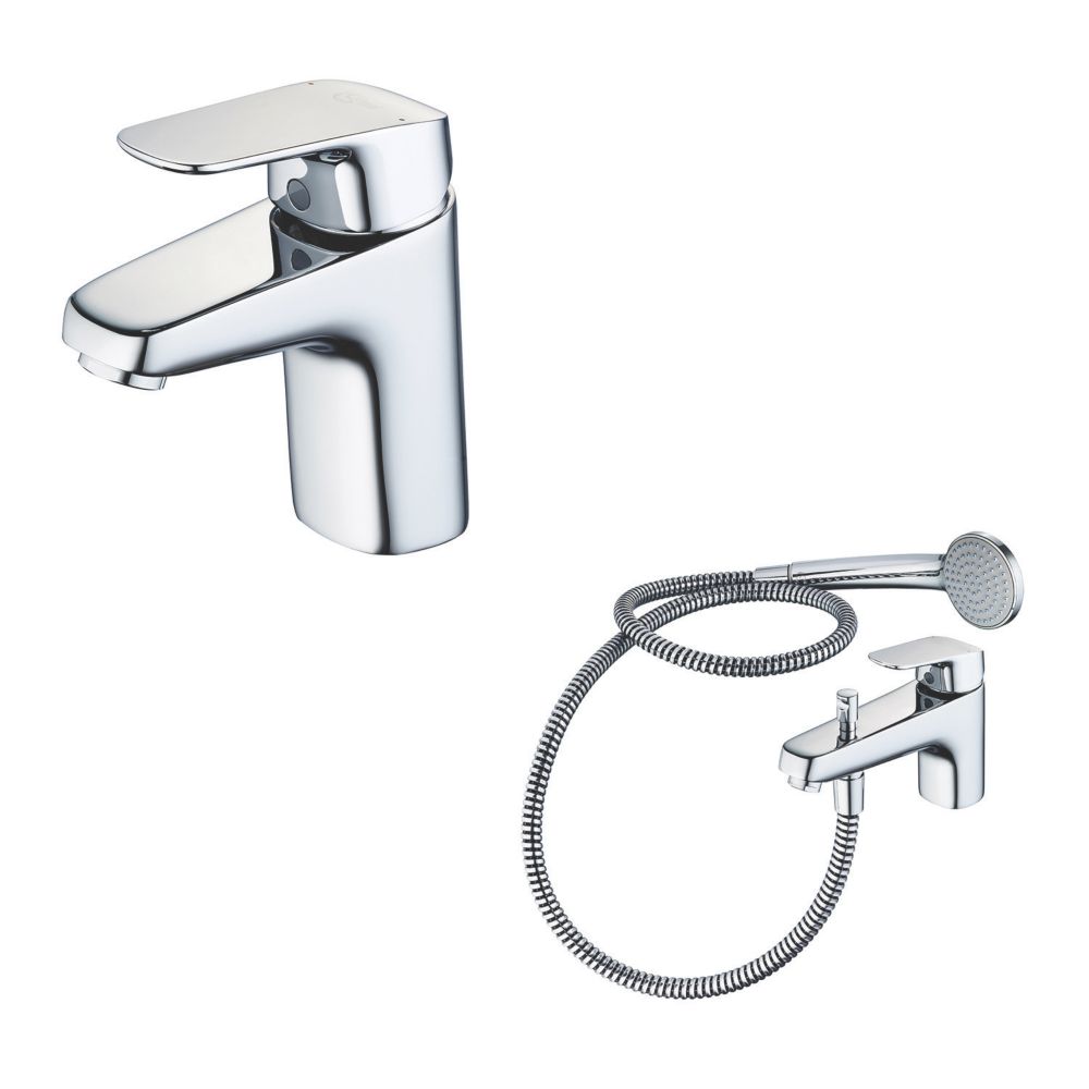Ideal Standard Ceraflex Basin Mixer & Bath Shower Tap Pack