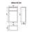 Newland  Floorstanding WC Unit Pearl Grey Matt 600mm x 2450mm x 850mm