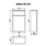 Newland  Floorstanding Toilet Unit Pearl Grey Matt 600mm x 260mm x 850mm