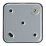 Contactum CLA3712 10AX 1-Gang 2-Way Metal Clad Light Switch with White Inserts