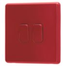Arlec  10A 2-Gang 2-Way Light Switch  Red