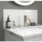 Splashback  Glass Bathroom Splashback Gloss Ice White 600mm x 250mm x 4mm