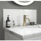 Splashback  Glass Bathroom Splashback Gloss Ice White 250mm x 600mm x 4mm