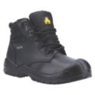 Amblers 241 Size 10  Black Waterproof Steel Toe Cap Safety Boots