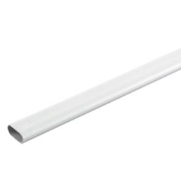 Deta TTE Oval uPVC White Conduit 20mm x 2m