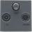 British General  Triplex Modular TV & Satellite Socket Grey