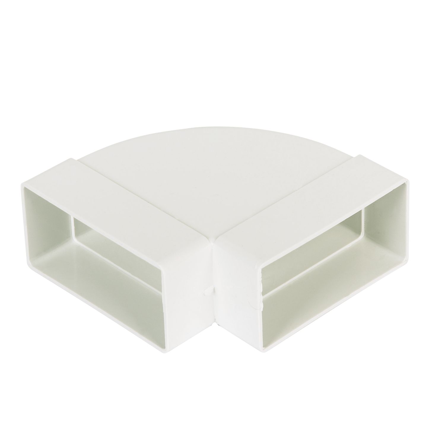 Manrose Rectangular 90° Horizontal Bend White 100mm (11038)