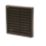 Manrose Fixed Louvre  Vent Brown 100mm x 100mm