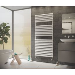 Ximax 1164mm x 600mm 2230BTU White Flat Designer Towel Radiator