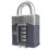 Squire Warrior Weatherproof  Combination  Padlock Blue/Chrome 55mm
