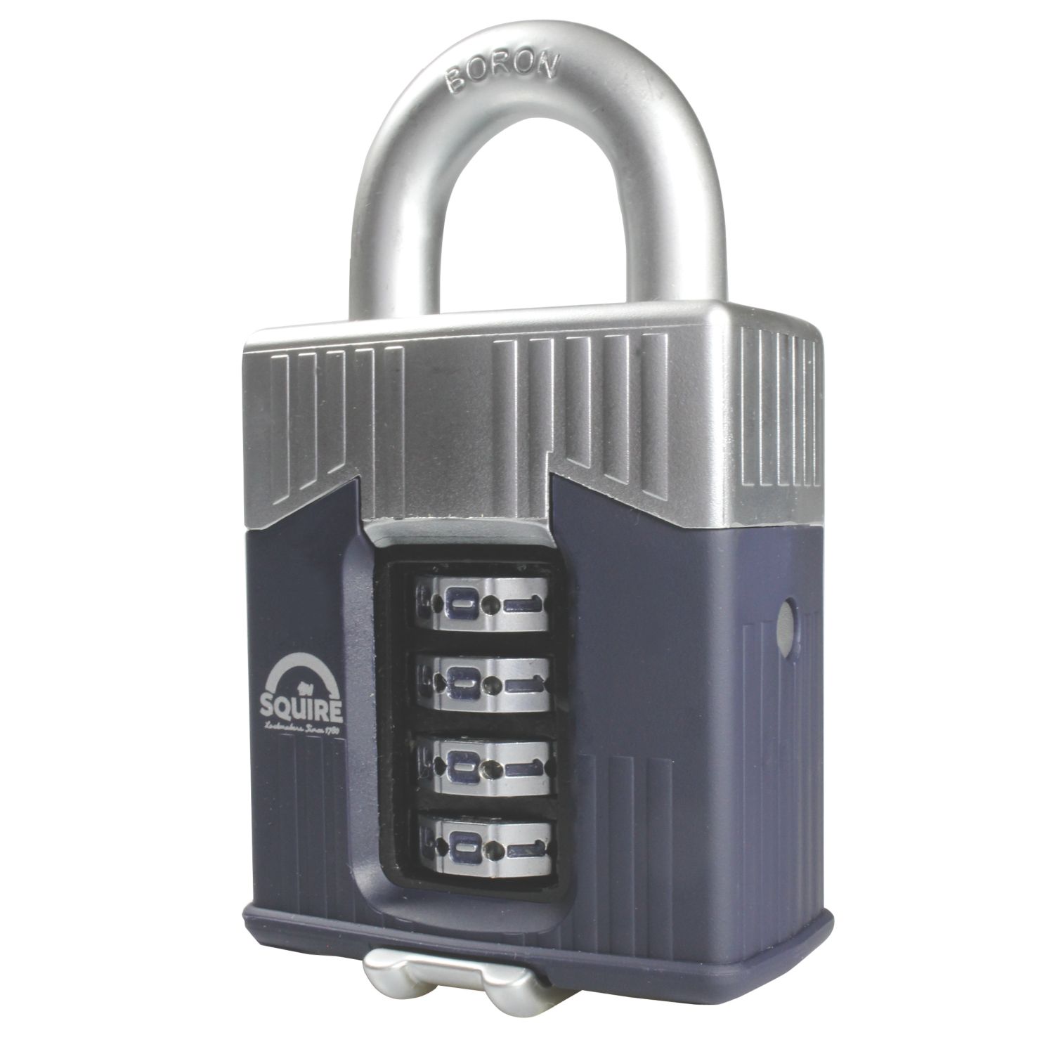 Squire Warrior Weatherproof Combination Padlock Blue/Chrome 55mm (1108T)