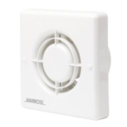 Manrose XF100S 100mm (4") Axial Bathroom Extractor Fan  White 240V