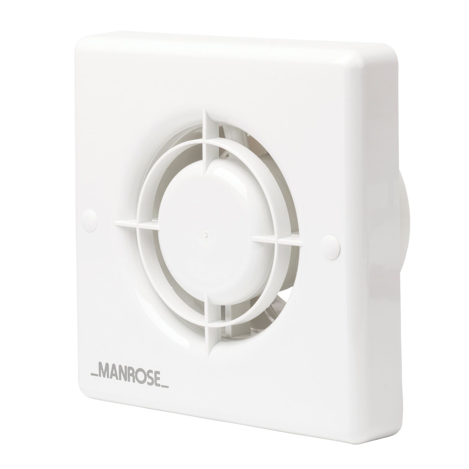 Manrose XF100S 100mm (4") Axial Bathroom Extractor Fan White 240V (11097)