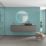 Fibo Timeless Wet Wall Panelling High Gloss Aquamarine 2400mm x 600mm x 10.2mm
