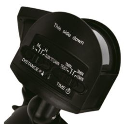 Lutec Chimera Outdoor LED Twin Head Floodlight With PIR & Photocell Sensor Black 21.2W 2350lm