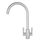 Refurb Franke Ascona Sink-Mounted Mono Mixer Kitchen Tap Silk Steel