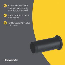 Flomasta MDPE Pipe Inserts 25mm 10 Pack