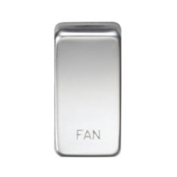 Knightsbridge 'FAN' Switch Cover Polished Chrome