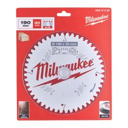 Milwaukee  Wood Circular Saw Blade 190mm x 30mm 48T