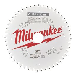 Milwaukee  Wood Circular Saw Blade 190mm x 30mm 48T