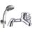 ETAL Loop Polished Chrome 133mm Deck Mounted Dual Control Manual Shower Mixer Tap