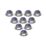 LAP Chaac Tilt  Fire Rated LED Downlights Polished Chrome 5.5W 600lm 10 Pack
