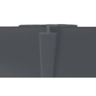 Splashwall H-Joint  Matt Jet 2440mm x 4mm