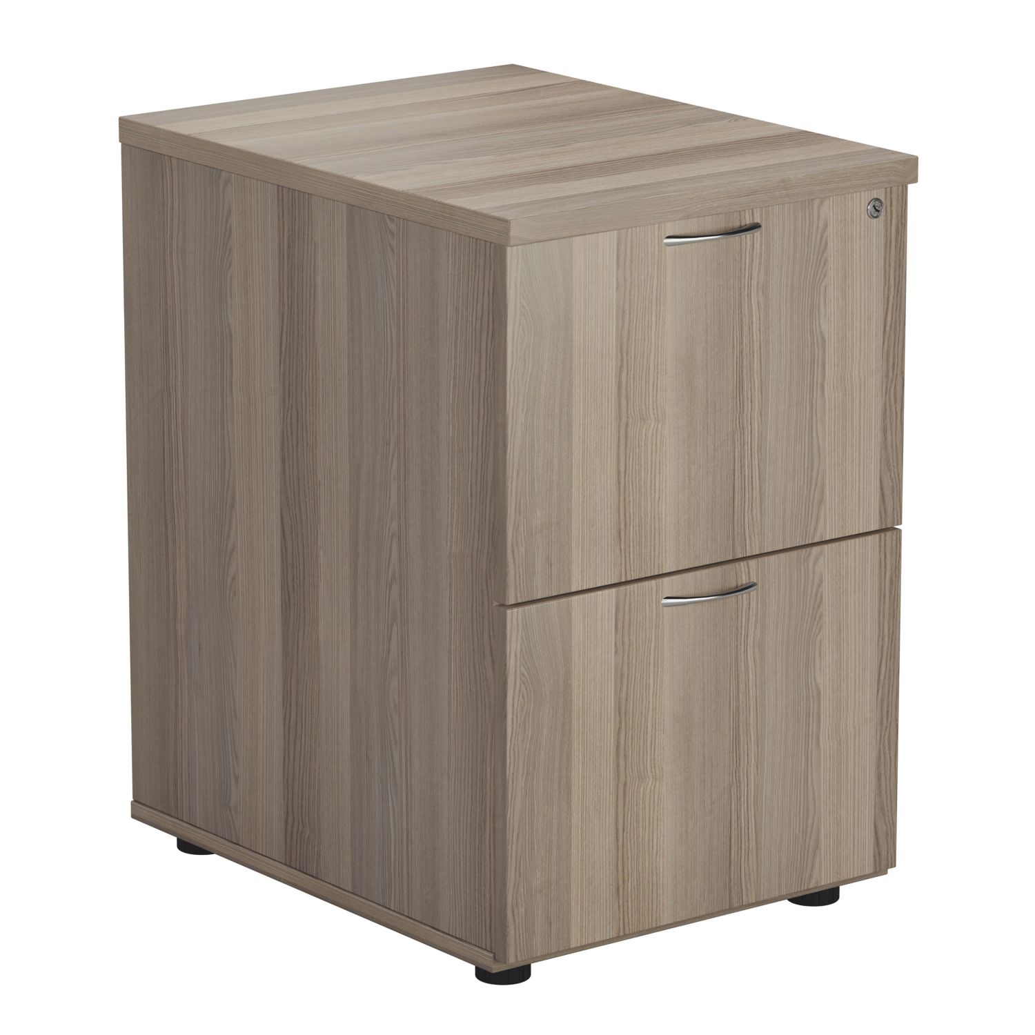 TC Group Essentials 2-Drawer Filing Cabinet Grey Oak 464mm x 710mm (110TT)