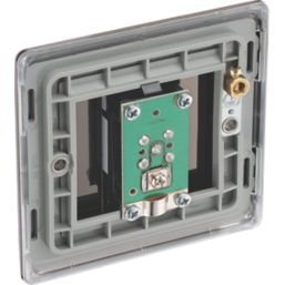 British General Nexus Metal 1-Gang F-Type Satellite Socket Black Nickel