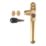 Smith & Locke  Right-Handed Window Handle Brass Effect