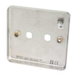Hager WRDRP2BSKIT 2-Gang Modular Dimmer Switch Brushed Steel