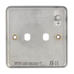 Hager WRDRP2BSKIT 2-Gang Modular Dimmer Switch Brushed Steel