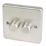Hager WRDRP2BSKIT 2-Gang Modular Dimmer Switch Brushed Steel