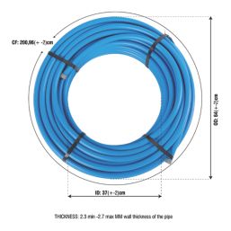 Flomasta MDPE Pipe Blue 20mm x 50m