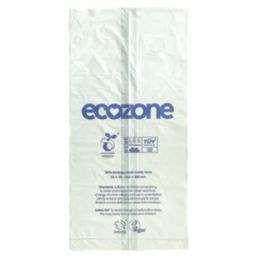 Ecozone  White Caddy Bin Liners 10Ltr 22 Pack