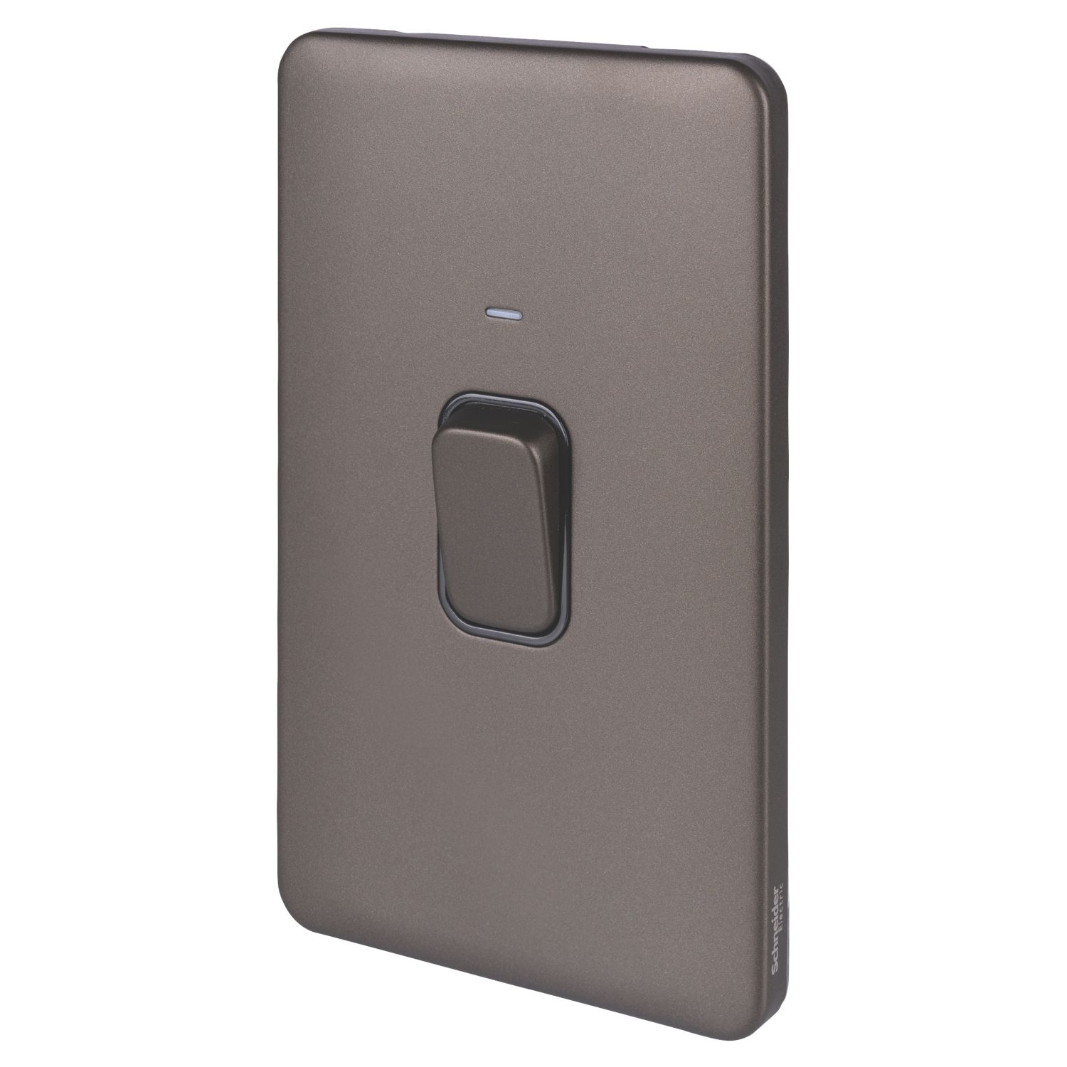 Schneider Electric Lisse Deco 50A 2-Gang DP Cooker Switch Mocha Bronze with LED with Black Inserts (111FF)