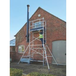 Werner Pro Plus Single Depth Aluminium Tower 0.6m x 1.5m x 3.4m