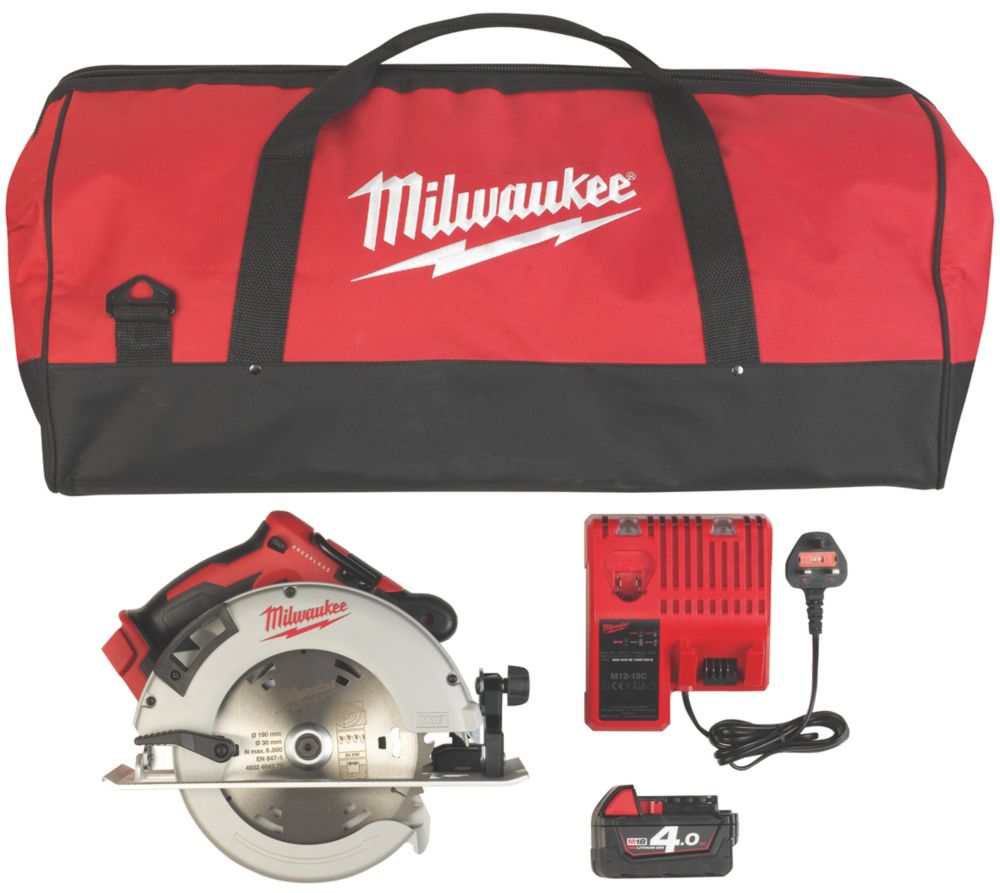 Milwaukee M18 BLCS66 401B 190mm 18V 1 x 4.0Ah Li Ion RedLithium