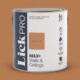 LickPro Max+ 2.5Ltr Orange 02 Eggshell Emulsion  Paint