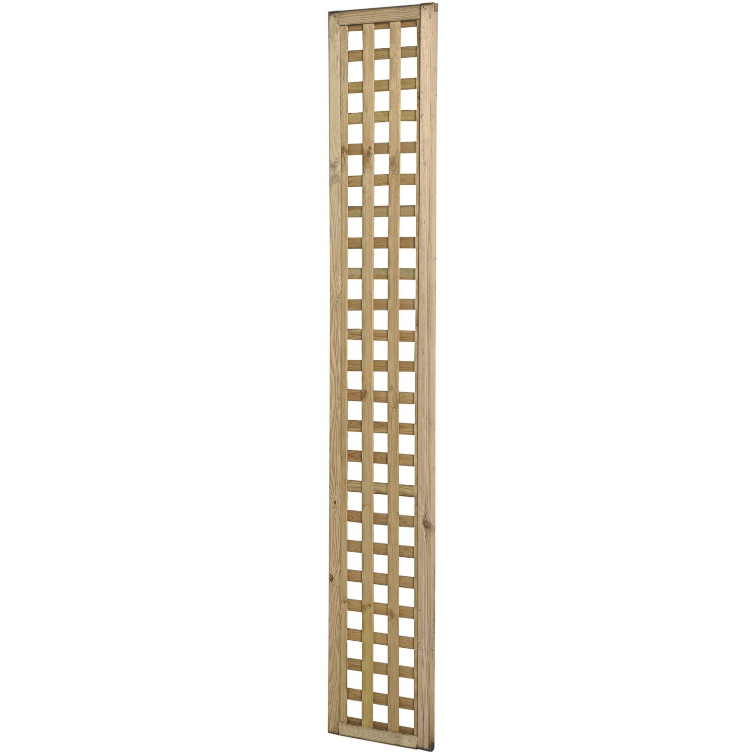 Forest Premium Framed Softwood Rectangular Garden Trellis 1' x 6' 4 Pack (111KP)