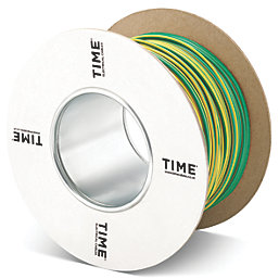 Time 6491B Green/Yellow 1-Core 4mm² Conduit Cable 100m Drum