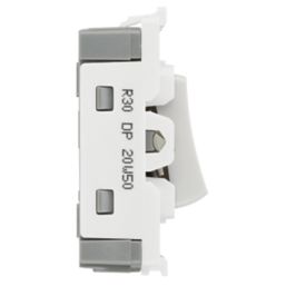 British General Nexus 800 Grid 20A Grid DP Boiler Switch White