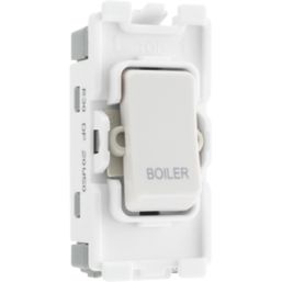 British General Nexus 800 Grid 20A Grid DP Boiler Switch White