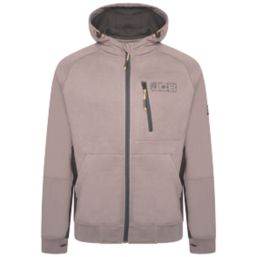 JCB Trade Zip Thru Hoodie Grey Large 42-44" Chest