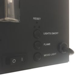 Be Modern Amari Black Remote Control Wall-Mounted or Freestanding Electric Fire 960mm x 450mm