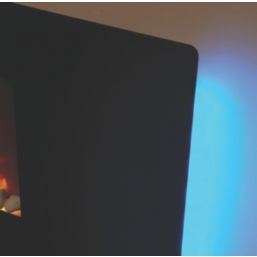 Be Modern Amari Black Remote Control Wall-Mounted or Freestanding Electric Fire 960mm x 450mm