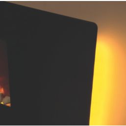 Be Modern Amari Black Remote Control Wall-Mounted or Freestanding Electric Fire 960mm x 450mm