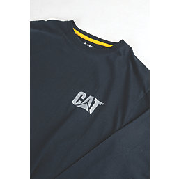 CAT Trademark Banner Long Sleeve T-Shirt Dark Marine Medium 38-40" Chest