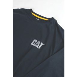 CAT Trademark Banner Long Sleeve T-Shirt Dark Marine Medium 38-40" Chest
