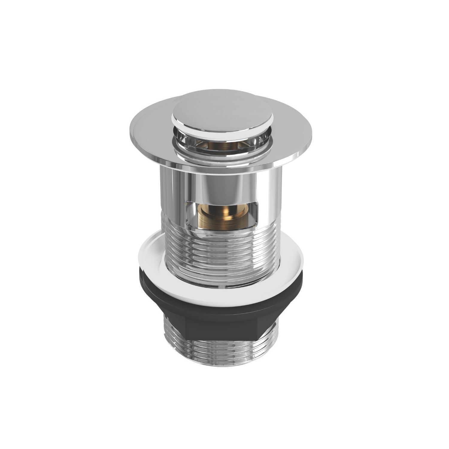 ETAL Slotted Push Button Basin Waste Chrome 60mm (111VN)